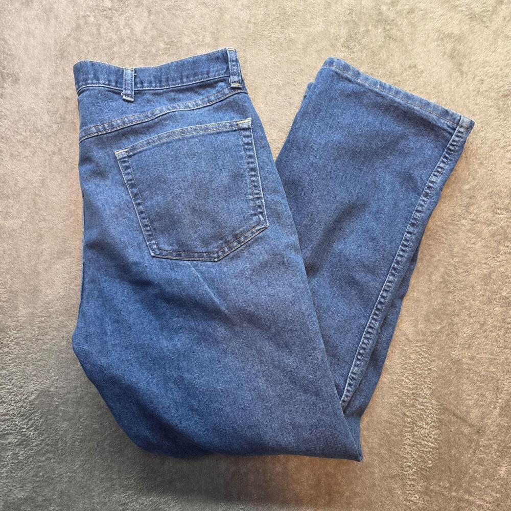 Wrangler Jeans Mens 36x30 Blue Medium Wash Regular Straight Leg Denim 85900DW